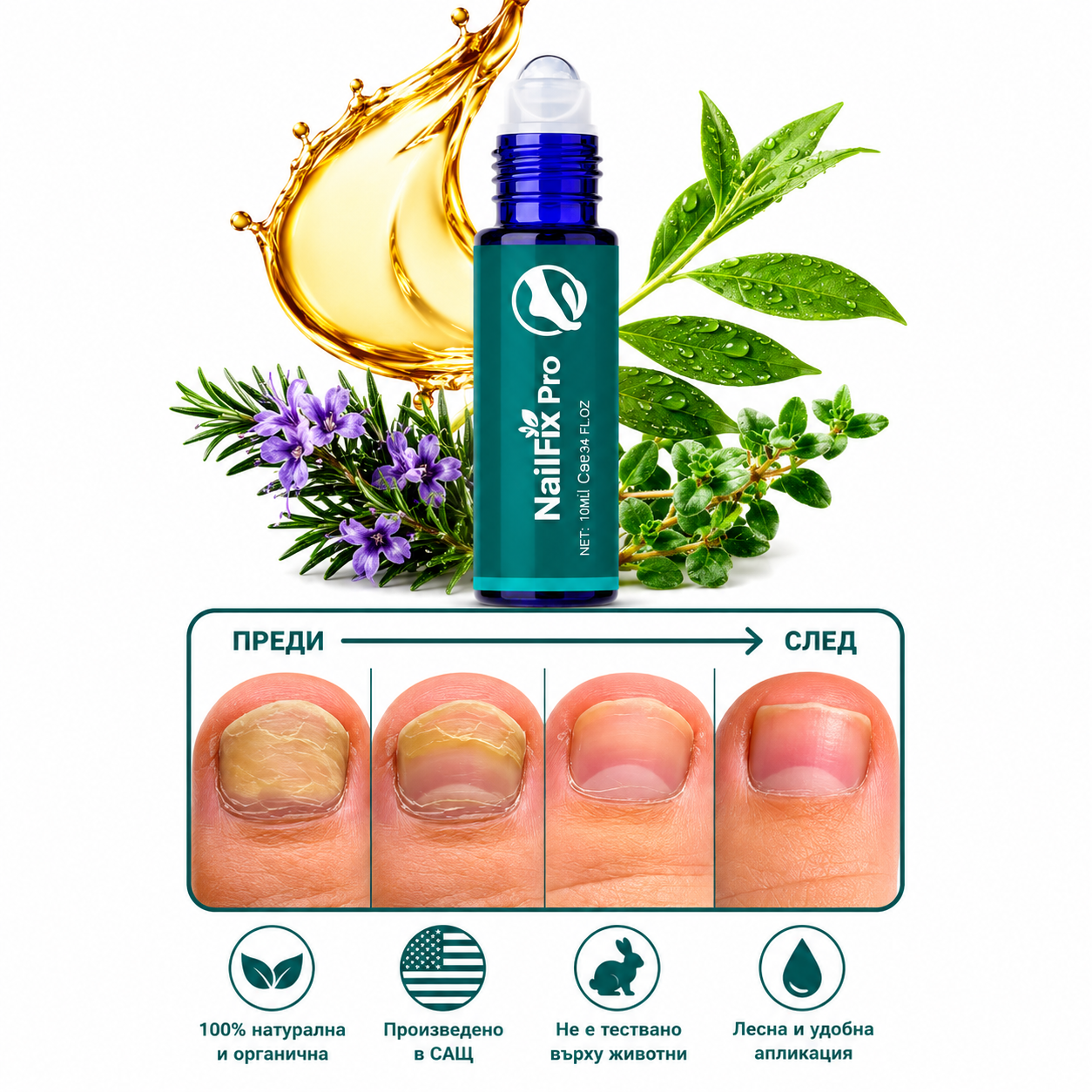NailFix Pro -Интензивен възстановяващ серум за нокти