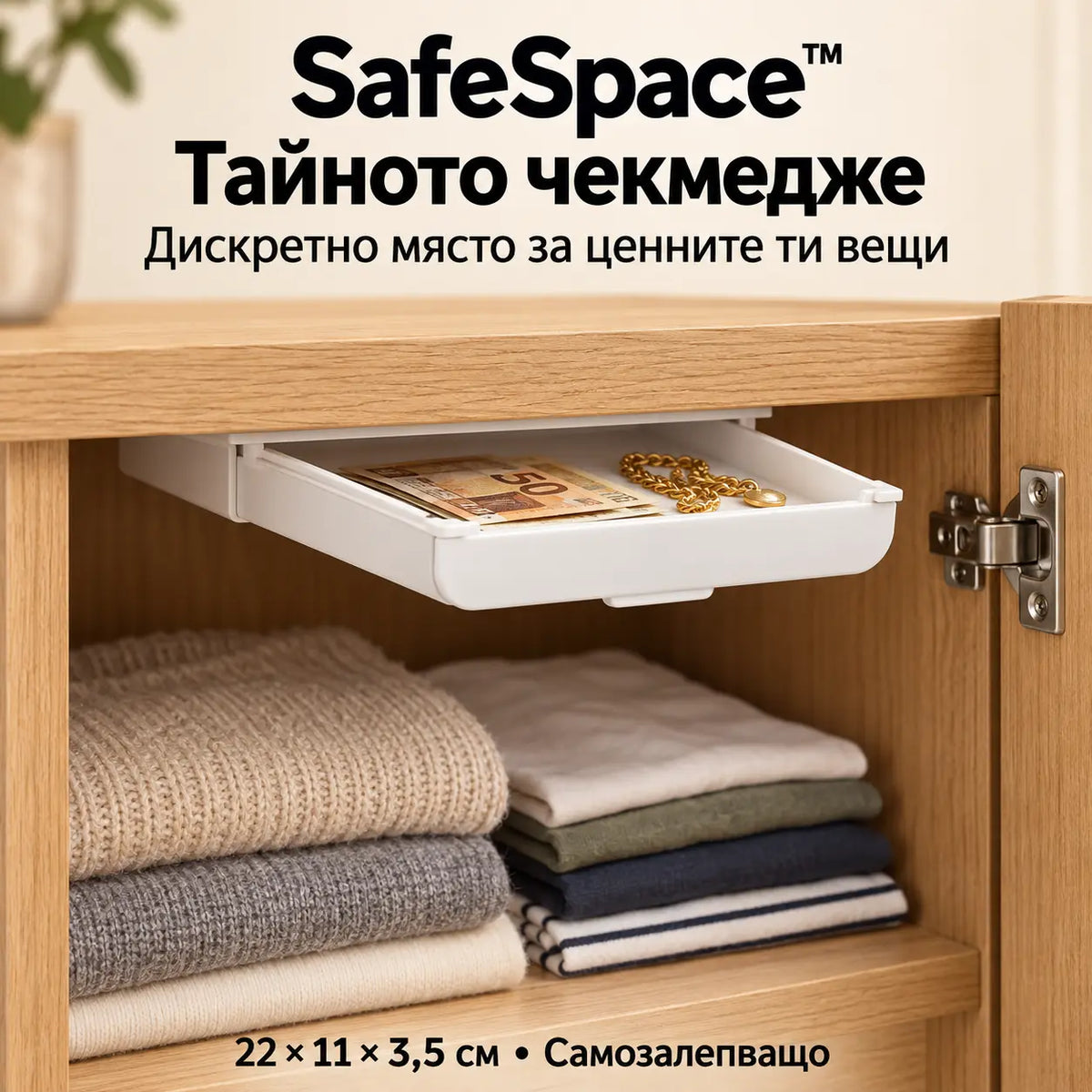 SafeSpace™ — Тайното чекмедже за ценности